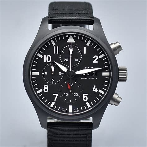 iwc ref iw389101|iwc chronograph gun.